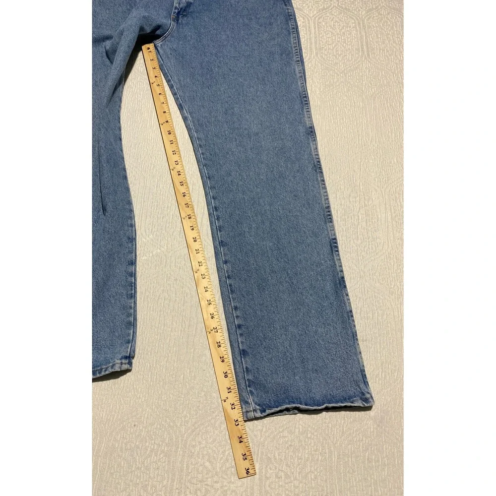 Wrangler Mens Regular Fit Straight Leg Jeans 38x32 Medium Wash Blue 965TPSL‎